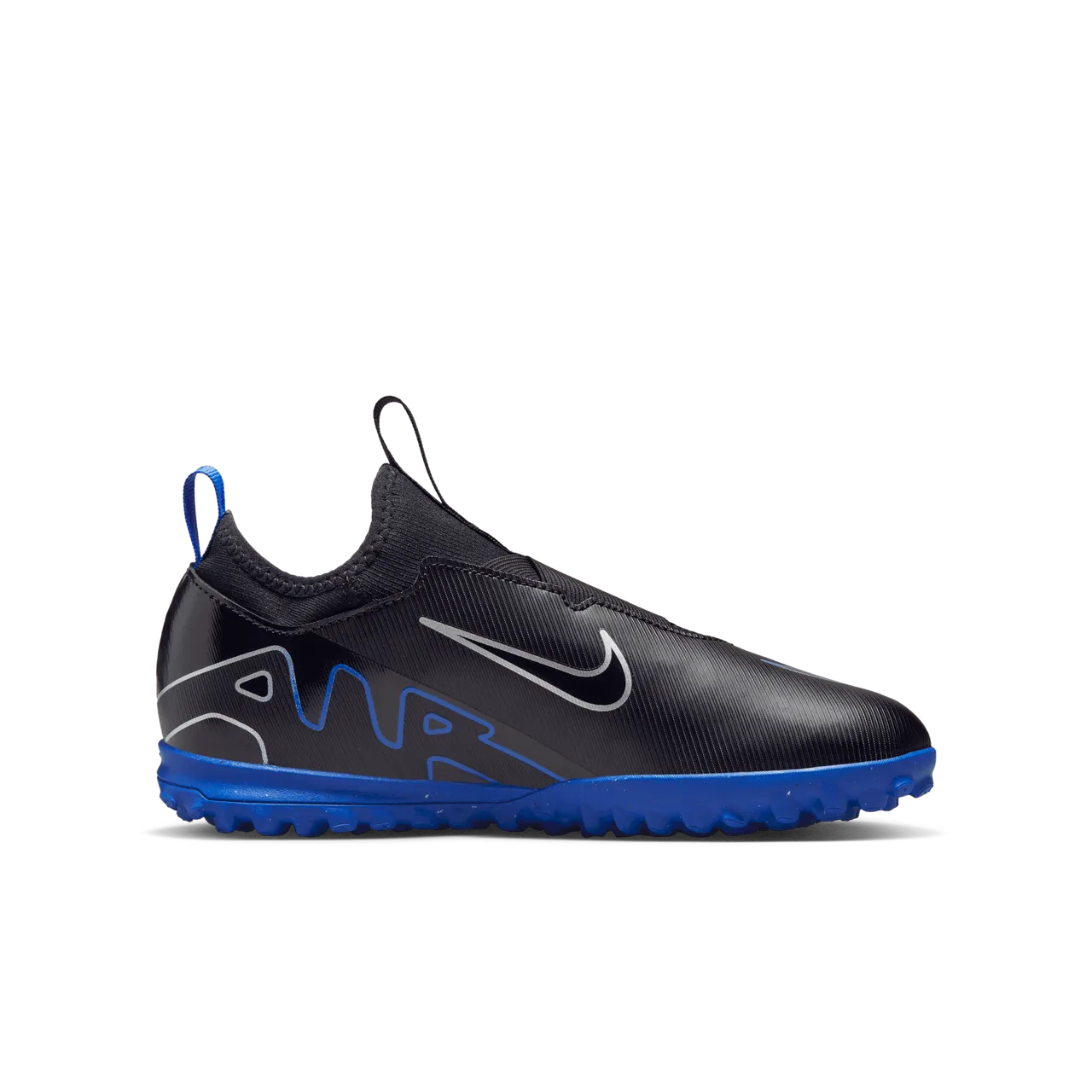 Nike Jr. Mercurial Vapor 15 Academy low top voetbalschoenen voor kleuters/kids (turf) - Zwart