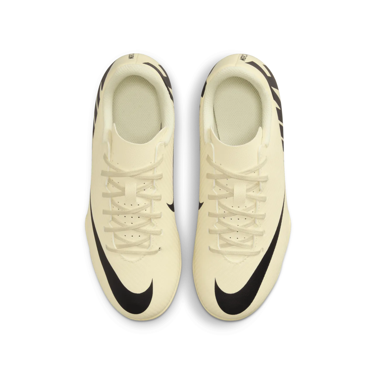 Nike Jr. Mercurial Vapor 15 Club low-top voetbalschoen voor kleuters/kids (meerdere ondergronden) - Geel