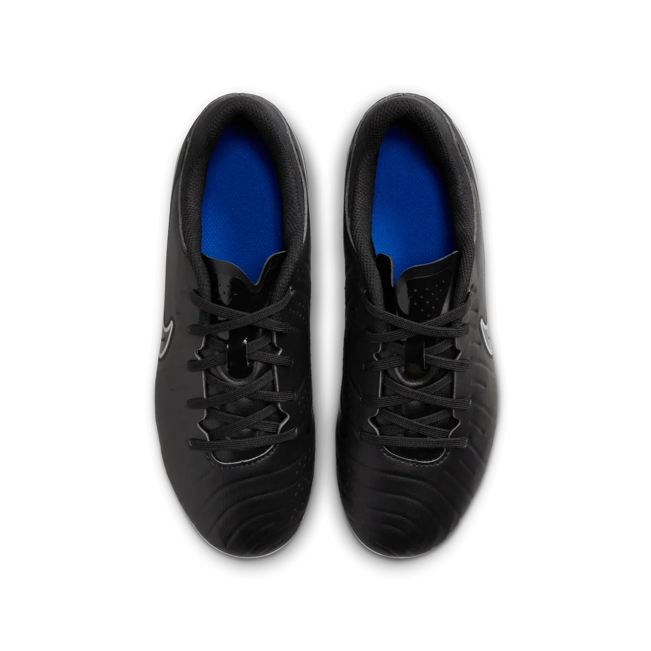Nike Jr. Tiempo Legend 10 Academy low-top voetbalschoenen voor kleuters/kids (meerdere ondergronden) - Zwart