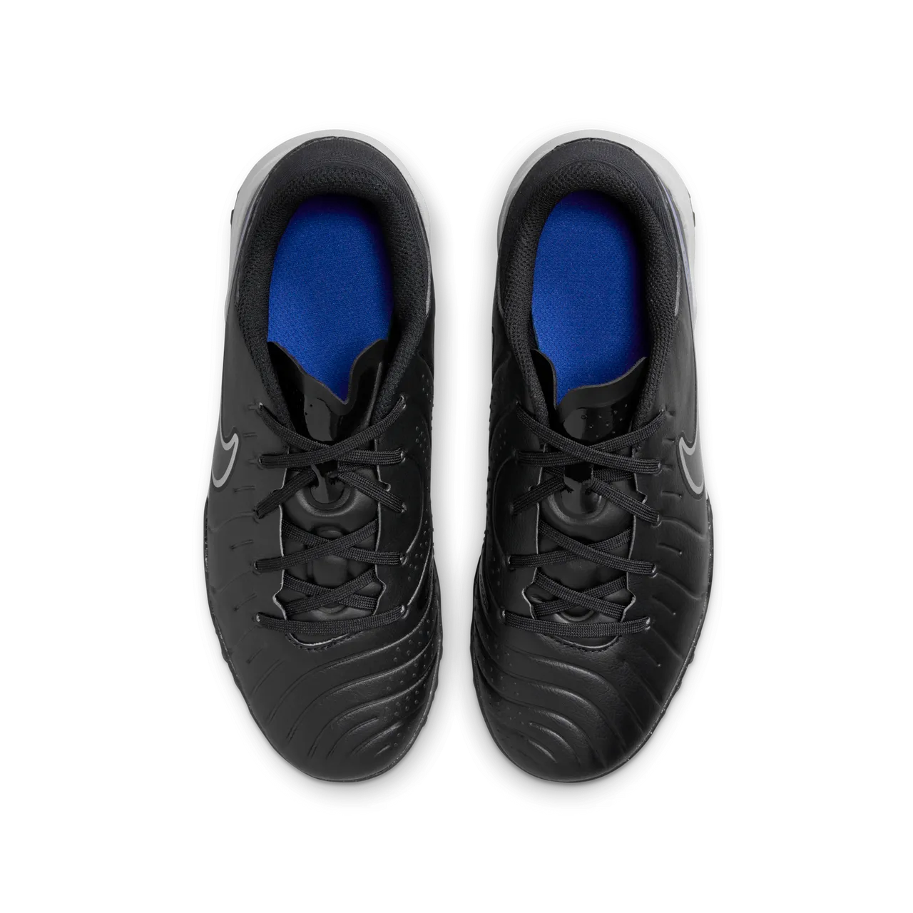 Nike Jr. Tiempo Legend 10 Academy low-top voetbalschoenen voor kleuters/kids (turf) - Zwart