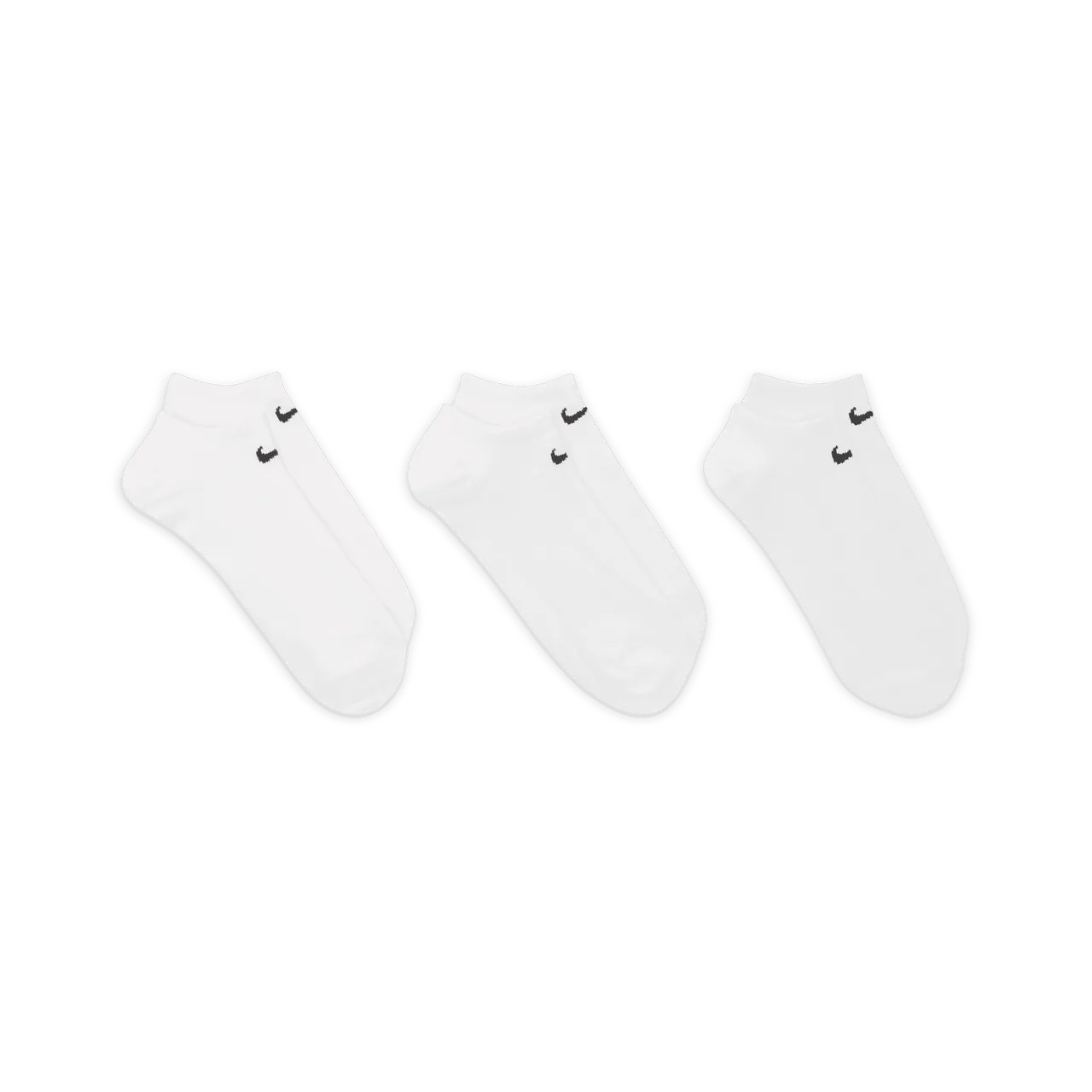 Nike Lightweight Onzichtbare trainingssokken (3 paar) - Wit