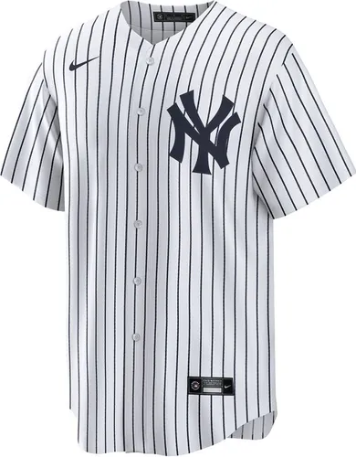 NIKE MLB New York Yankees Official Replica Home Korte Mouwen V-Hals T-Shirt Mannen Wit