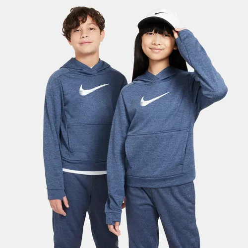 Nike Multi+ Therma-FIT hoodie voor kids - Blauw