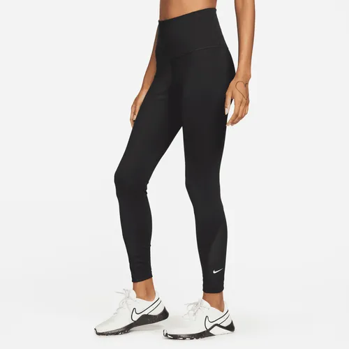 Nike One 7/8-legging met hoge taille voor dames - Zwart