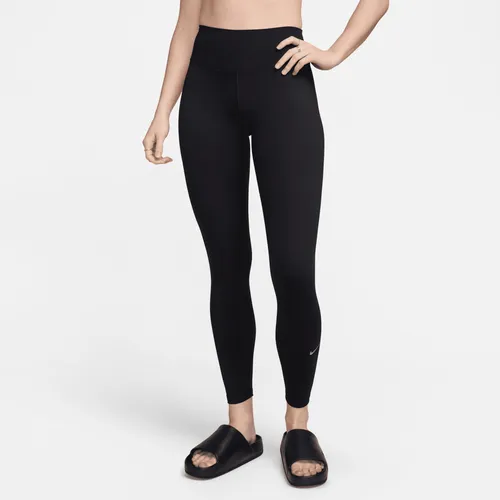 Nike One lange legging met hoge taille voor dames - Zwart