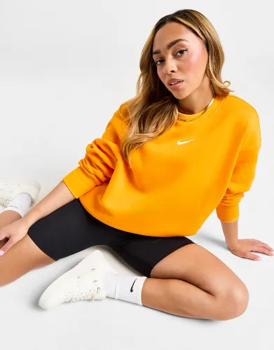 Nike Phoenix Fleece Oversized Crew Sweatshirt, Orange