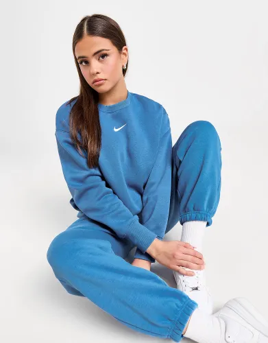 Nike Phoenix Fleece Oversized Crew Sweatshirt, Star Blue/Sail
