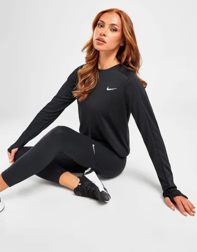 Nike Running Pacer Crew Top, Black