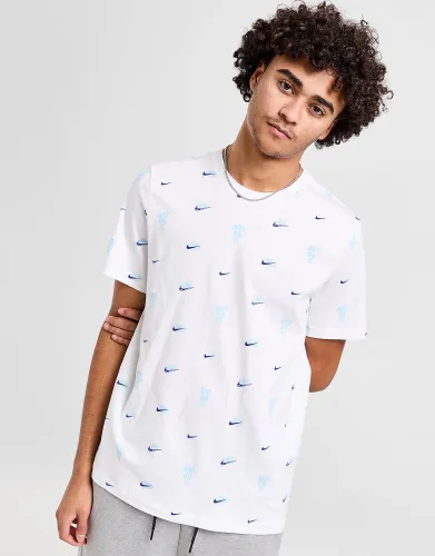 Nike Sportswear All Over Print T-Shirt, White
