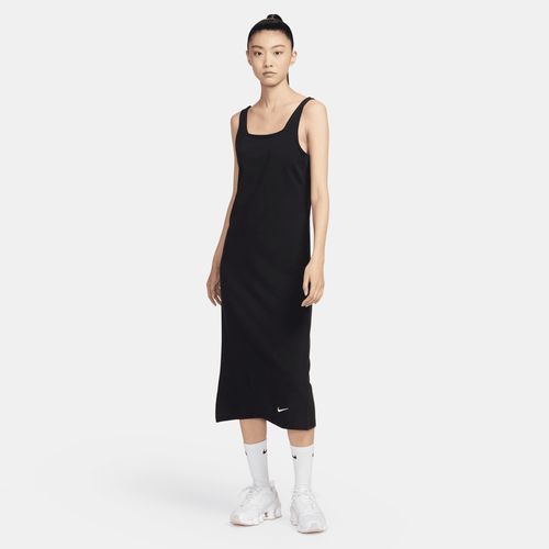 Nike Sportswear cami midi jurk van jersey - Zwart