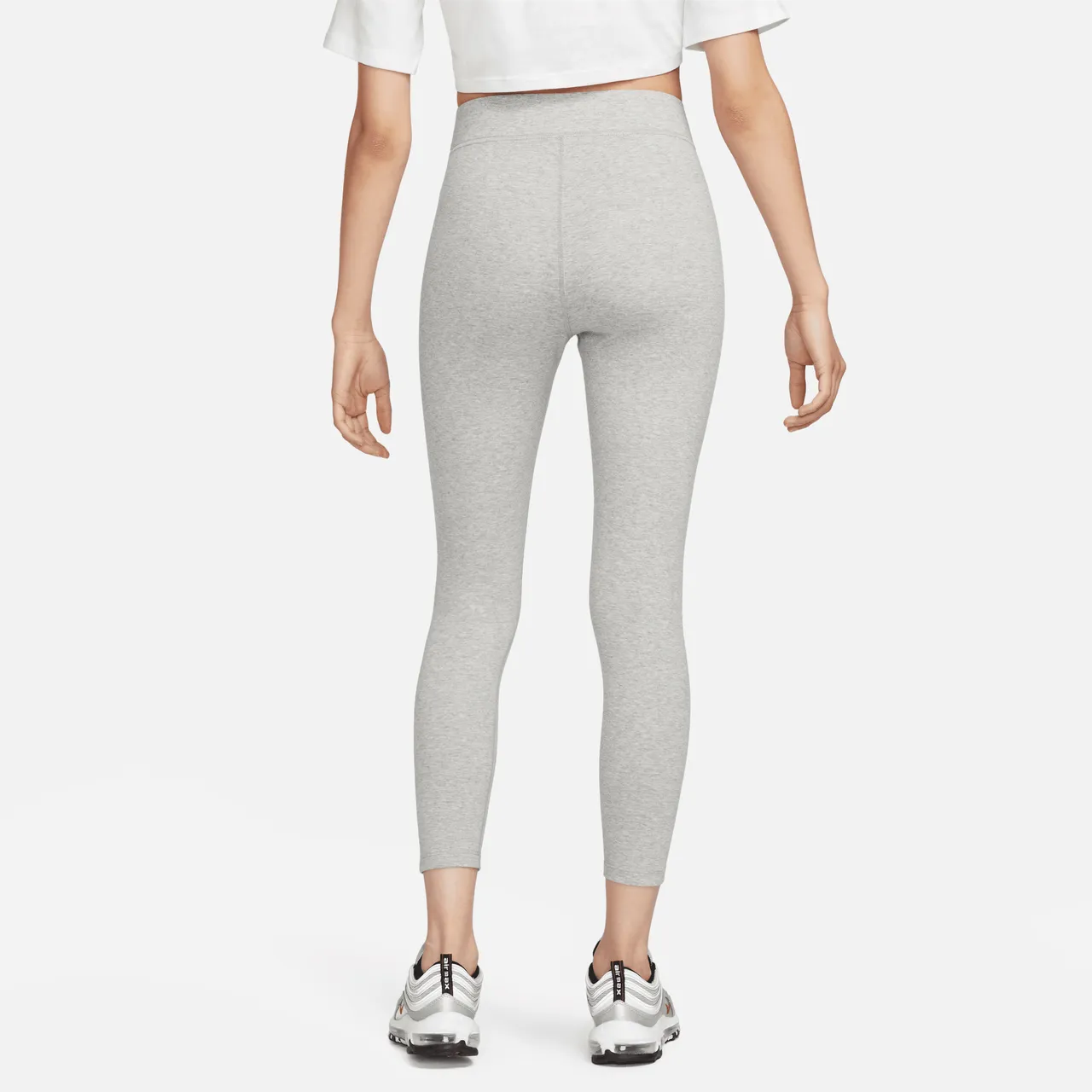 Nike Sportswear Classic 7/8-legging met hoge taille voor dames - Grijs