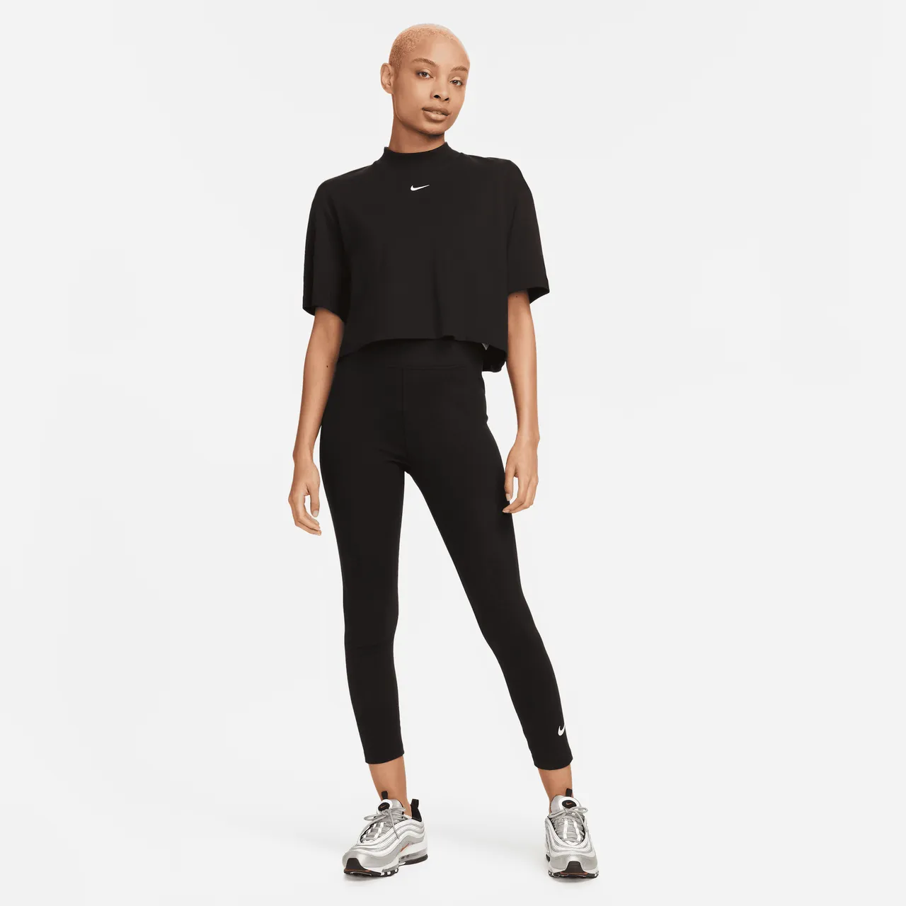 Nike Sportswear Classic 7/8-legging met hoge taille voor dames - Zwart