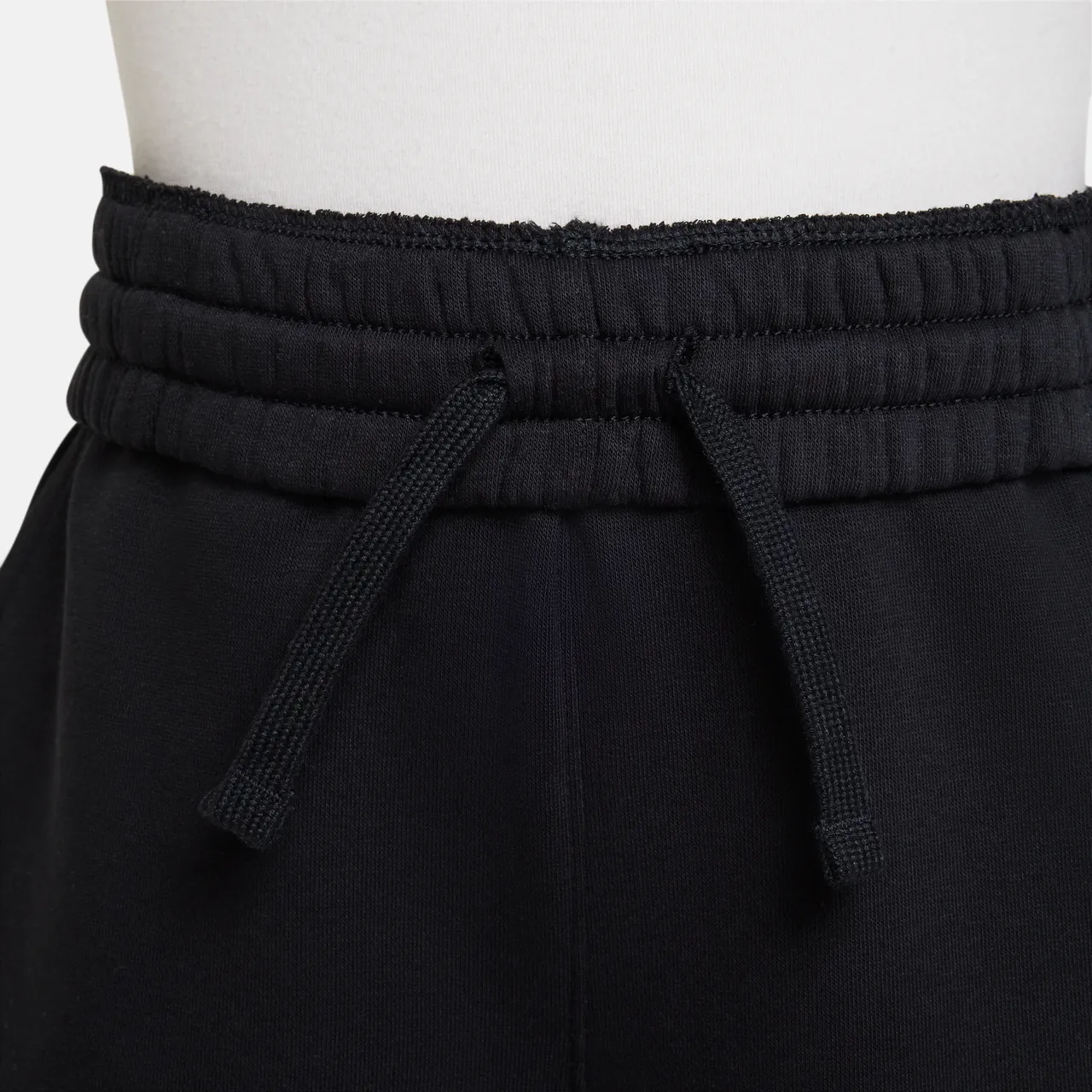 Nike Sportswear Club Fleece aansluitende meisjesbroek met hoge taille - Zwart