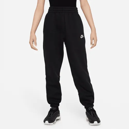 Nike Sportswear Club Fleece ruimvallende meisjesbroek - Zwart