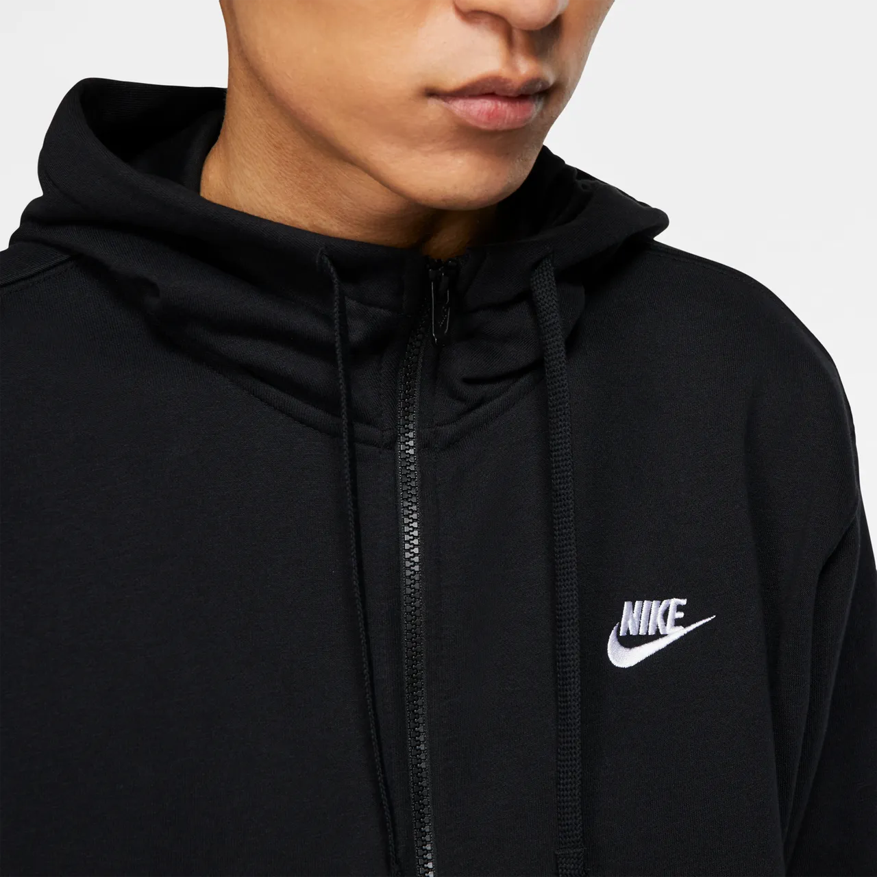 Nike Sportswear Club hoodie met rits voor heren - Zwart