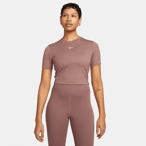 Nike Sportswear Essential aansluitend kort T-shirt voor dames - Paars