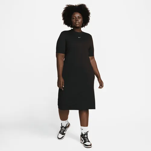 Nike Sportswear Essential Halflange jurk (Plus Size) - Zwart