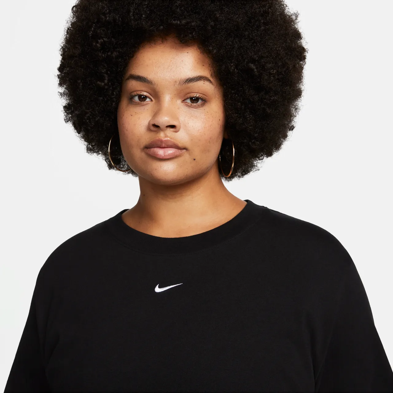 Nike Sportswear Essential T-shirtjurk met korte mouwen (Plus Size) - Zwart