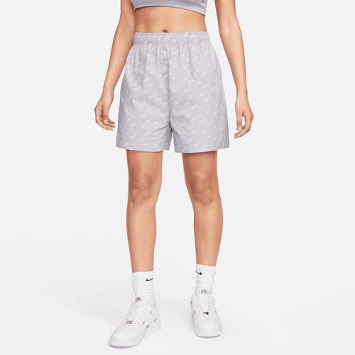 Nike Sportswear Everyday Modern Geweven damesshorts met hoge taille - Paars