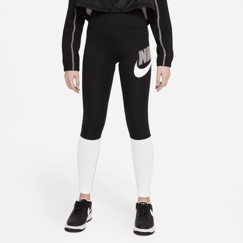 Nike Sportswear Favorites Danslegging met hoge taille voor meisjes - Zwart
