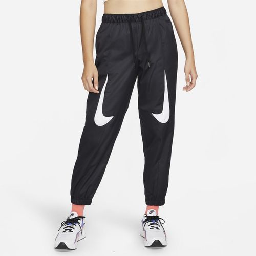 Nike Sportswear Geweven Air Max Day damesbroek met halfhoge taille - Zwart