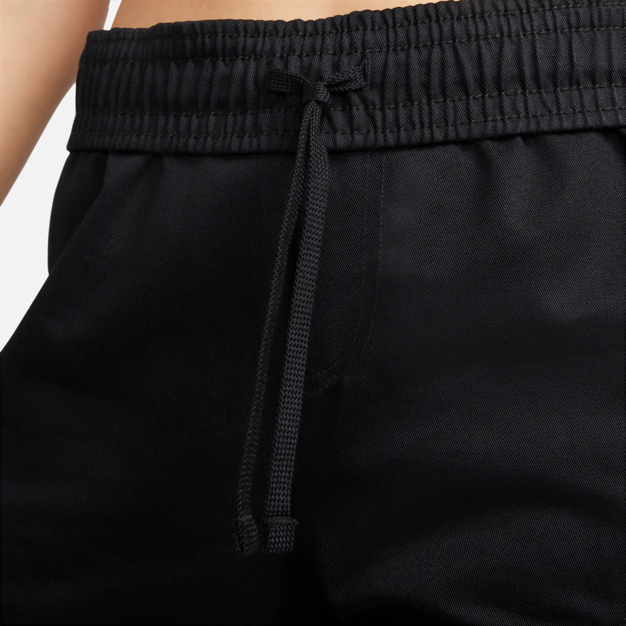 Nike Sportswear geweven damesbroek met hoge taille - Zwart