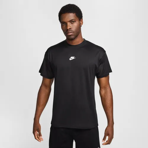 Nike Sportswear Max90 mesh T-shirt met Dri-FIT voor heren - Zwart