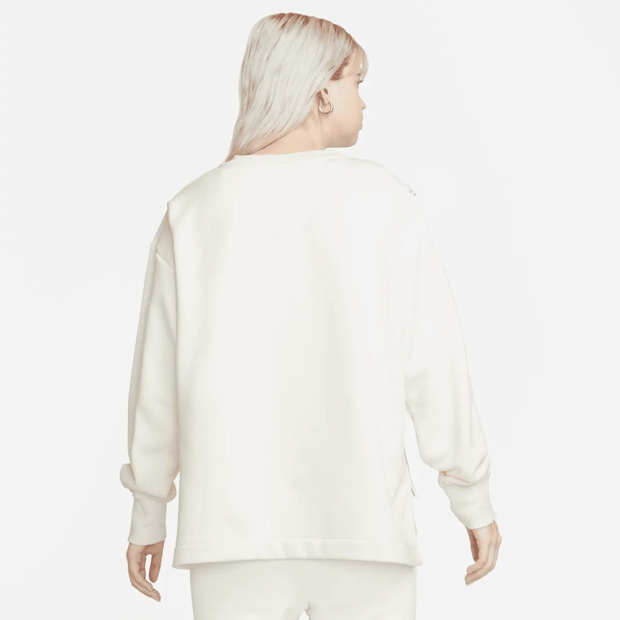 Nike Sportswear Modern Fleece Oversized sweatshirt met ronde hals voor dames - Wit
