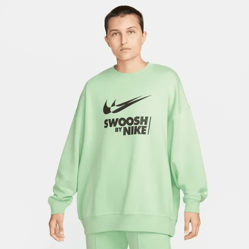 Nike Sportswear oversized fleeceshirt met ronde hals voor dames - Groen