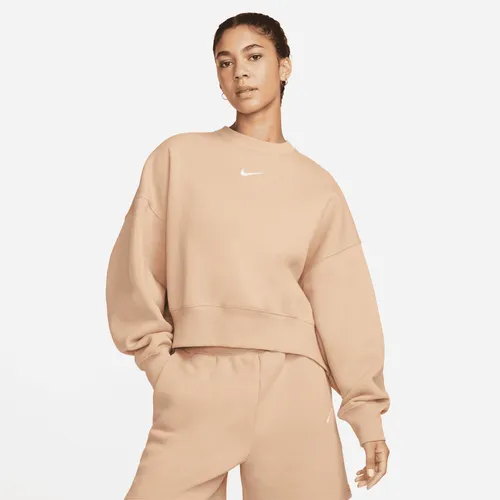 Nike Sportswear Phoenix Fleece extra oversized sweatshirt met ronde hals voor dames - Bruin