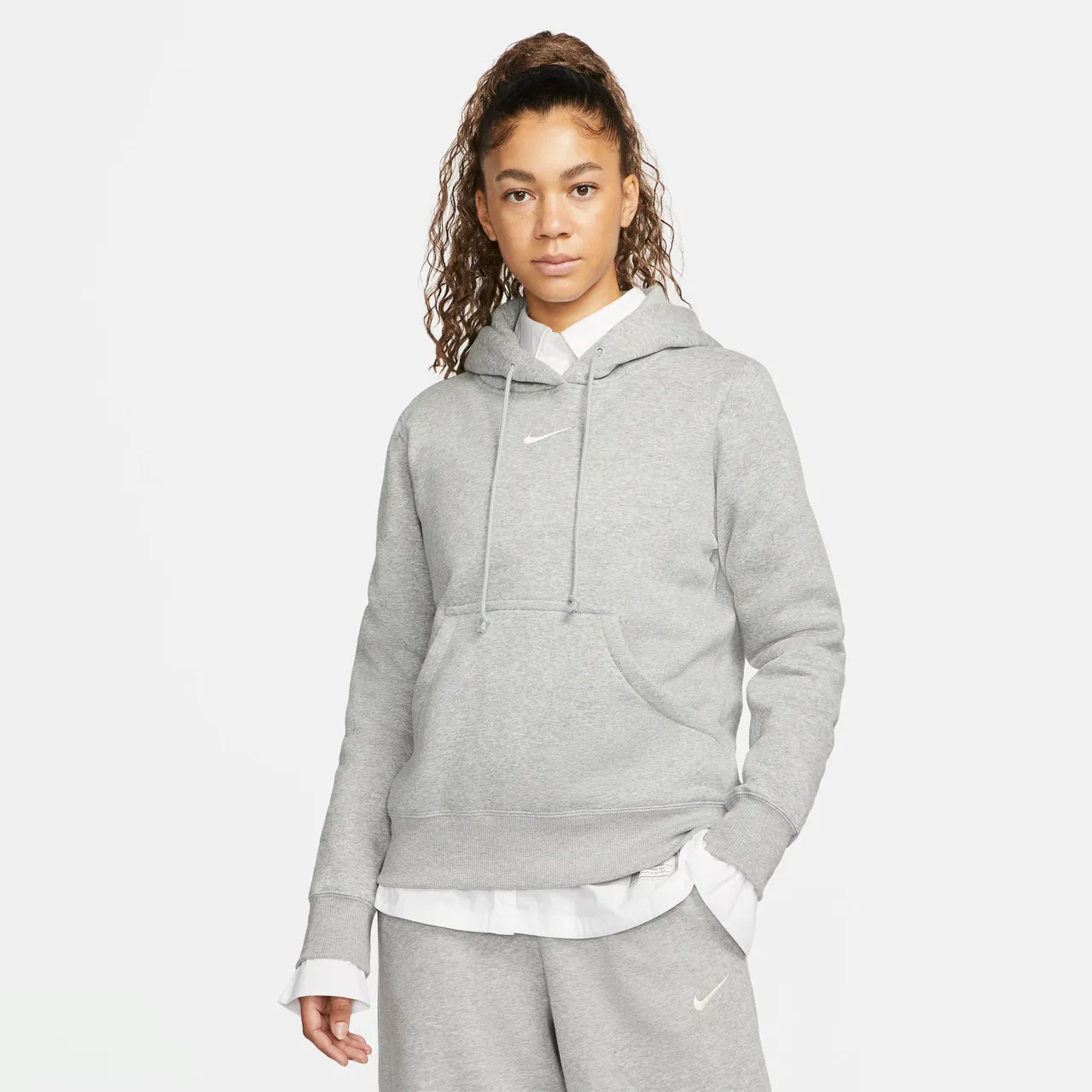 Nike Sportswear Phoenix Fleece hoodie voor dames - Grijs