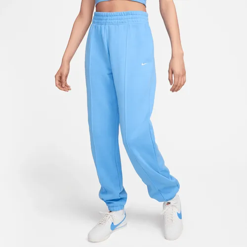 Nike Sportswear ruimvallende fleecebroek voor dames - Blauw