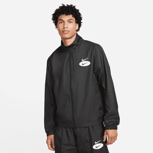 Nike Sportswear Swoosh League Geweven herenjack met voering - Zwart