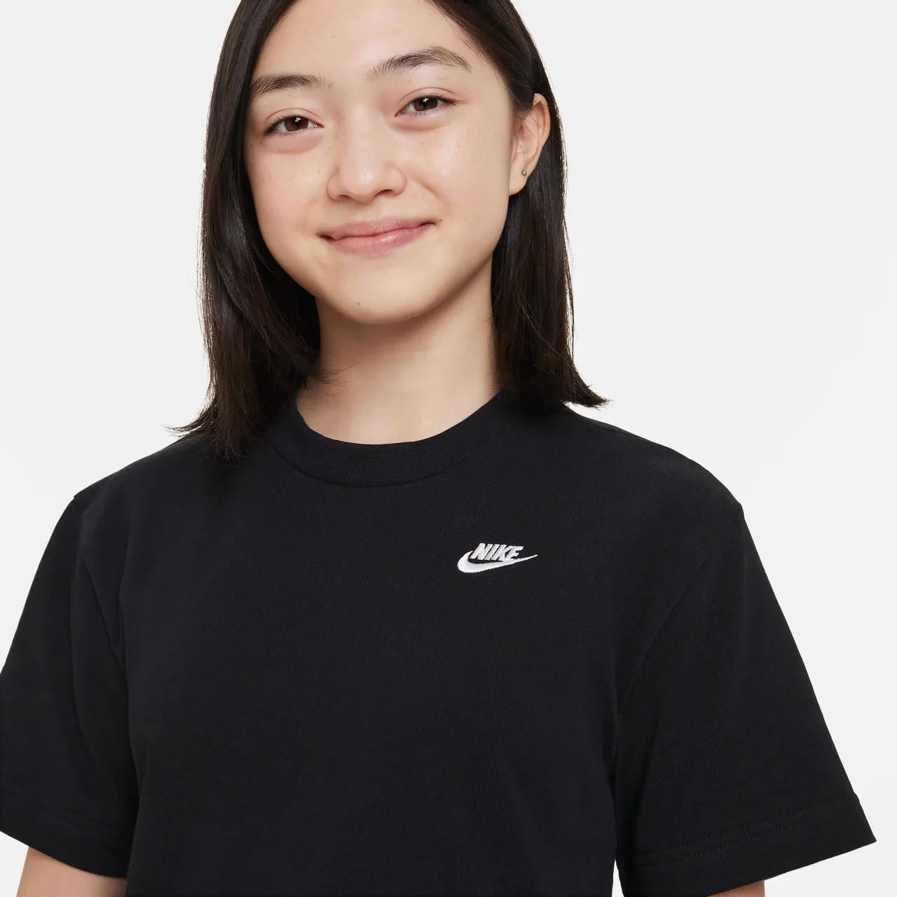 Nike Sportswear T-shirtjurk voor meisjes - Zwart