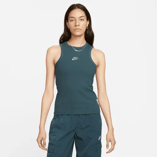 Nike Sportswear tanktop met ribbelstructuur voor dames - Groen