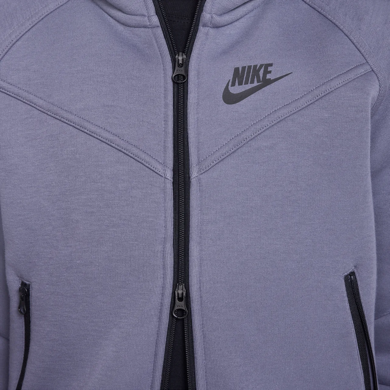 Nike Sportswear Tech Fleece Hoodie met rits over de hele lengte voor meisjes - Grijs