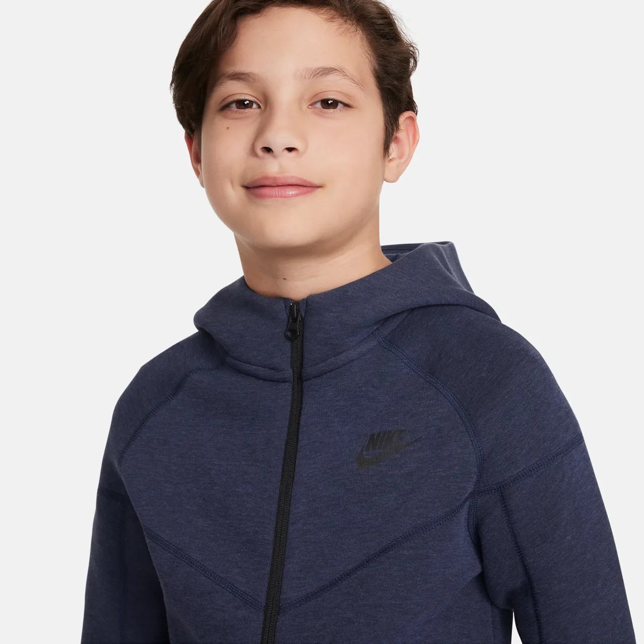 Nike Sportswear Tech Fleece Hoodie met rits voor jongens - Blauw
