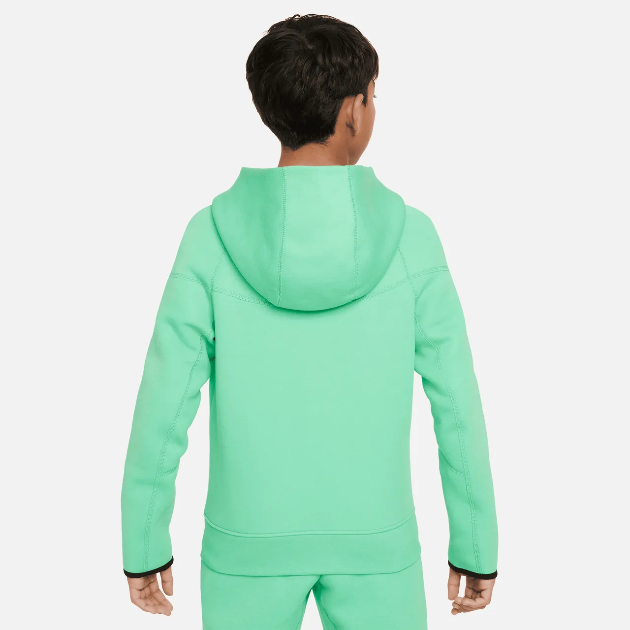 Nike Sportswear Tech Fleece Hoodie met rits voor jongens - Groen