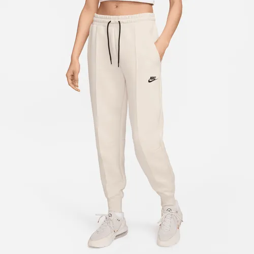 Nike Sportswear Tech Fleece joggingbroek met halfhoge taille voor dames - Bruin