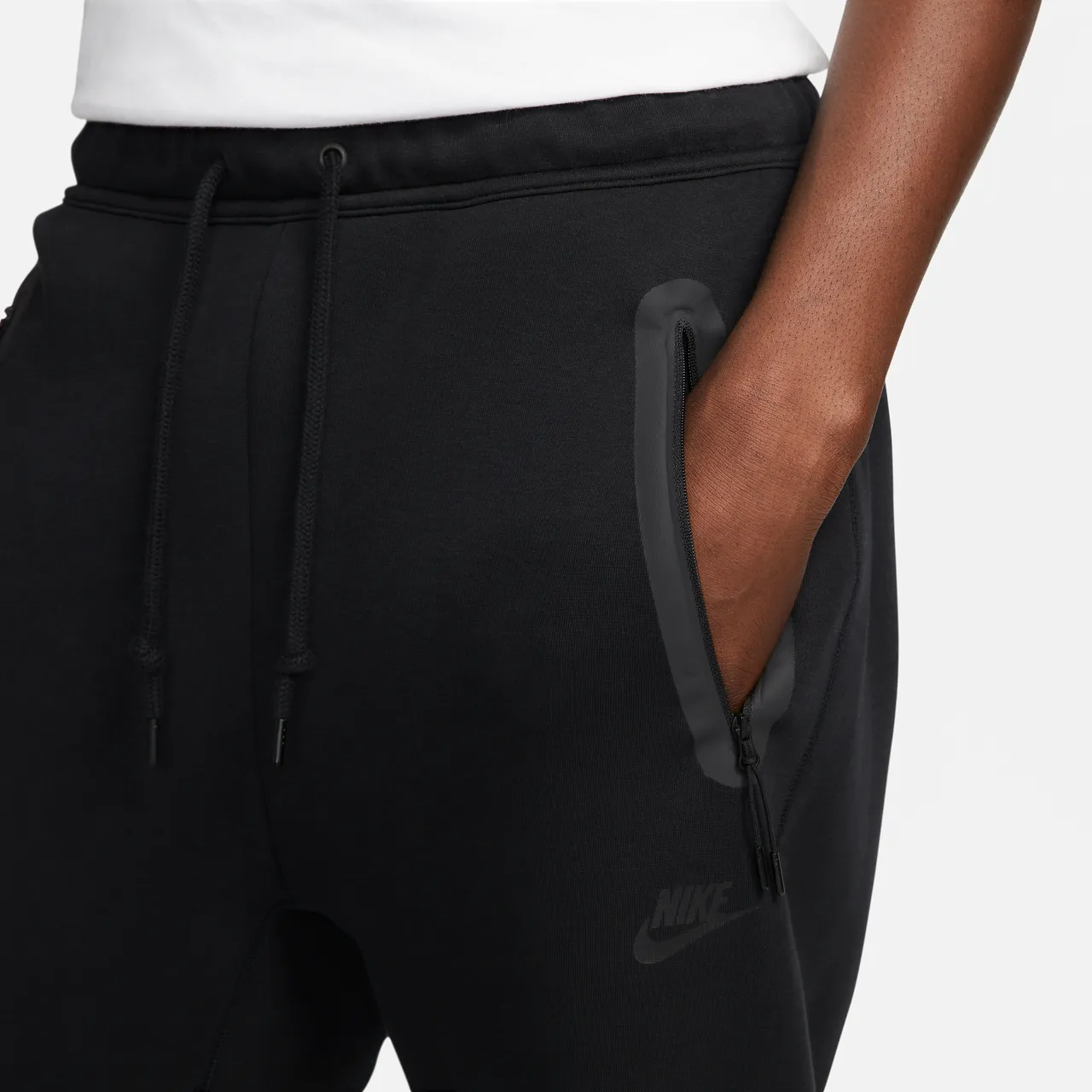 Nike Sportswear Tech Fleece joggingbroek met open zoom voor heren - Zwart