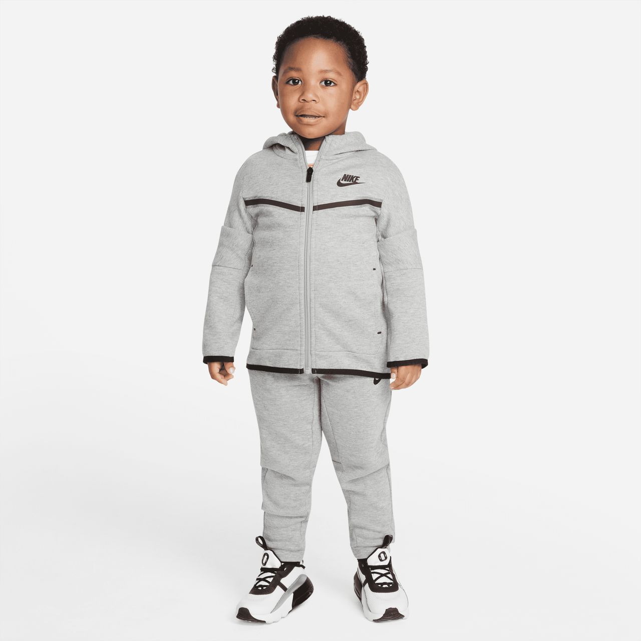 krom Initiatief tofu Nike Sportswear Tech Fleece Peuterset met hoodie en broek - Grijs  DB7388-063 - Vergelijk prijzen