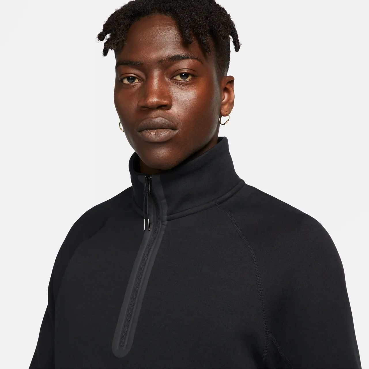 Nike Sportswear Tech Fleece sweatshirt met halflange rits voor heren - Zwart