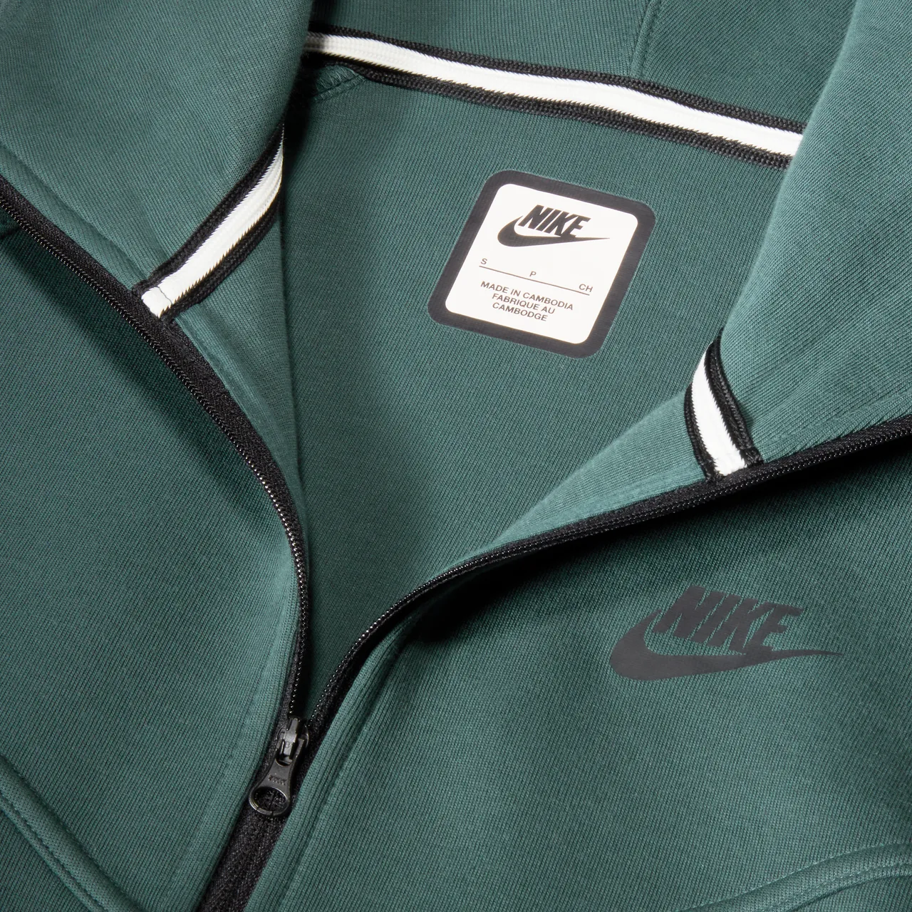 Nike Sportswear Tech Fleece Windrunner Hoodie met rits voor dames - Groen
