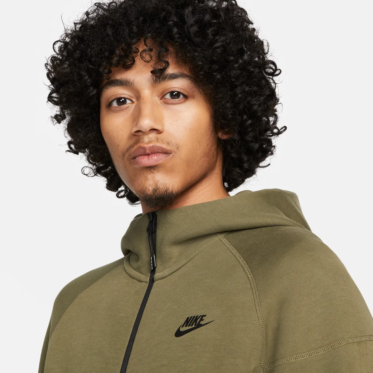 Nike Sportswear Tech Fleece Windrunner Hoodie met rits voor heren - Groen