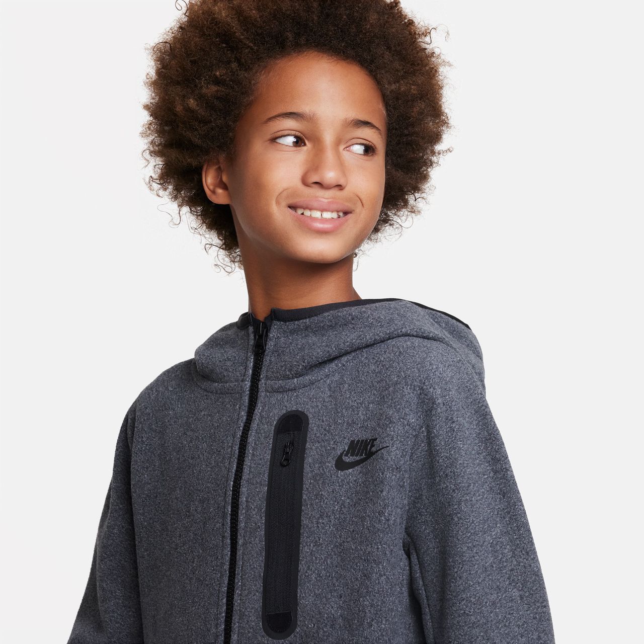 Nike Sportswear Tech Fleece Winterhoodie met rits voor jongens - Zwart
