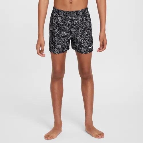 Nike Swim Sneakers volley shorts voor jongens (10 cm) - Zwart