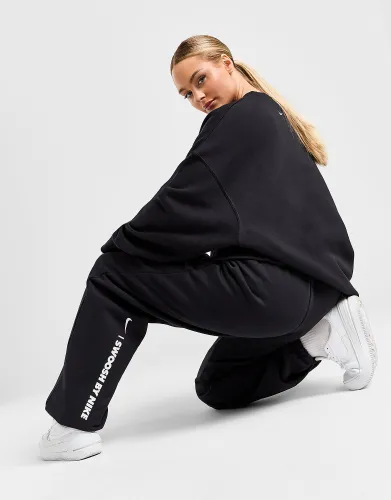 Nike Swoosh Fleece Oversized Joggers, Black