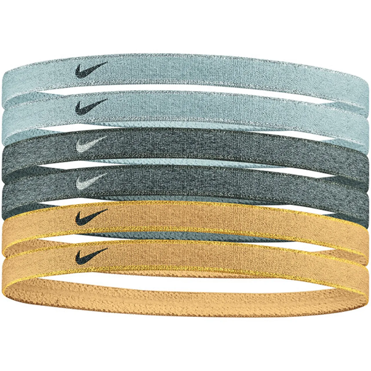 Nike Swoosh Metallic Haarbanden 6-Pack