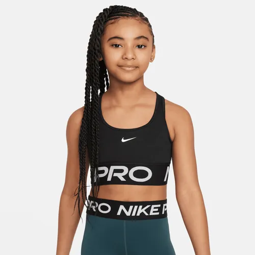 Nike Swoosh sport-bh voor meisjes - Zwart
