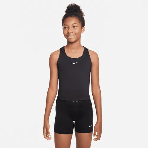 Nike Swoosh tanktop-sport-bh voor meisjes - Zwart